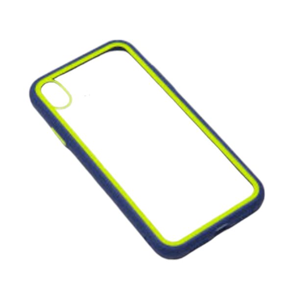 Case transparente amarillo con azul Samsung A01 core
