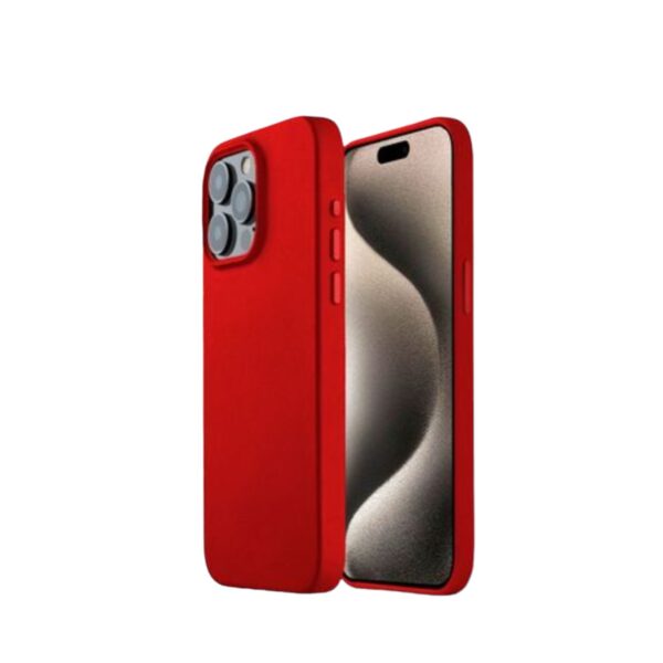 Silicone Case rojo iPhone 15 pro