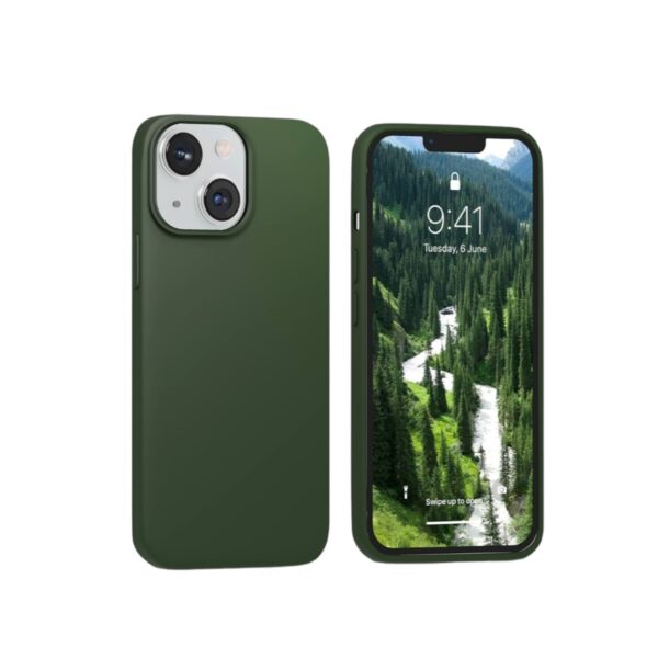 Silicone Case Verde Oscuro iPhone 15 plis