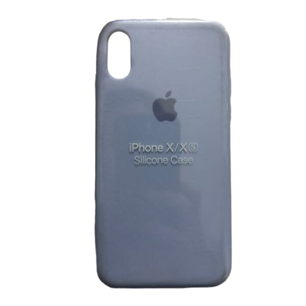 Silicone lila Case iPhone Xs