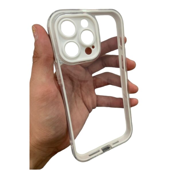 Case transparente blanco iPhone 13 pro max