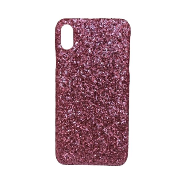 Case escarchado rosado iPhone x