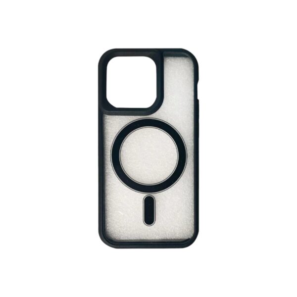 Magsafe transparente negro iPhone 14 y 14 pro