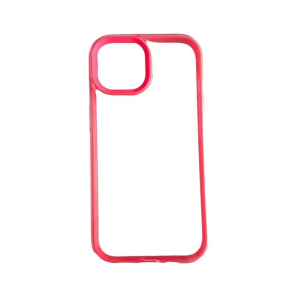 Case transparente con rojo iPhone 14 pro