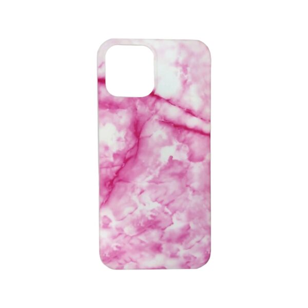 Case Mármol rosado, negro y morado iPhone 12