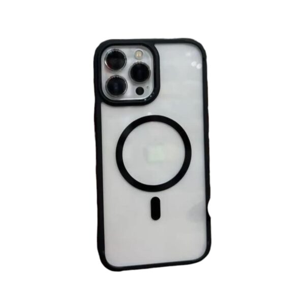 Magsafe Transparente con negro iPhone 14 pro max