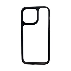 Antichoque transparente negro iPhone 15 pro max
