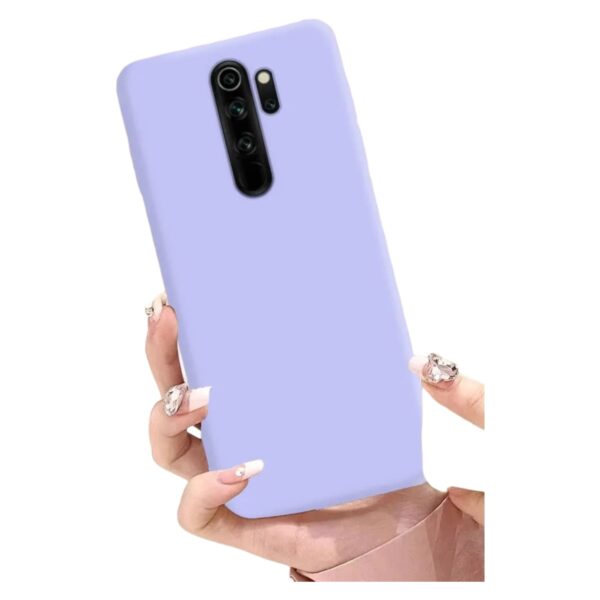 Silicone Case lila Redmi note 8 pro