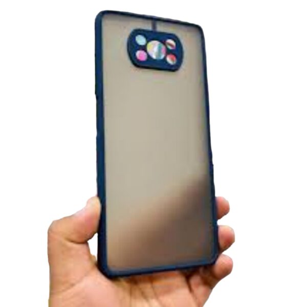 Case transparente con azul Redmi poco x3