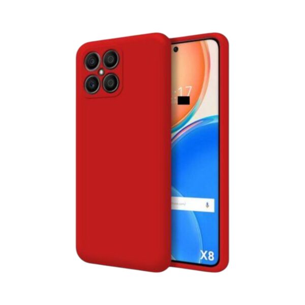 Silicone Case Rojo Magenta Huawei Honor X8A