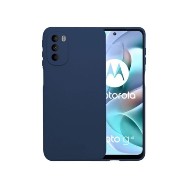 Silicone Case Azul oscuro Moto G41