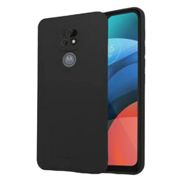 Silicone Case Negro y azul moto E7