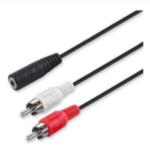 Cable Y 3.5 Hembra a 2 RCA Macho Jaltech