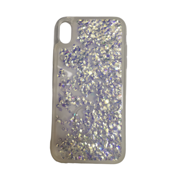 Case transparente con diamantes iPhone XR