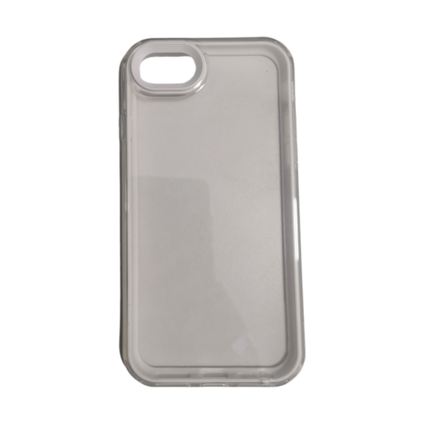 Case transparente con blanco