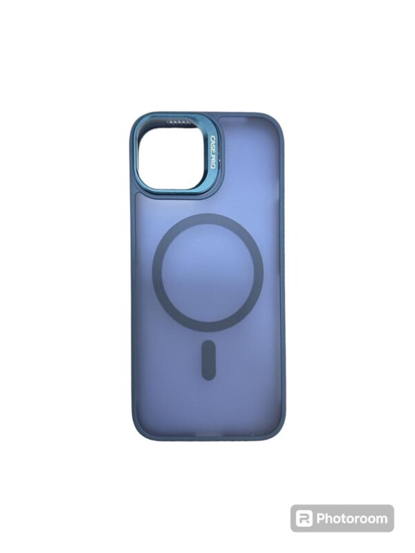 Case magsafe azul protector de camara iphone 14