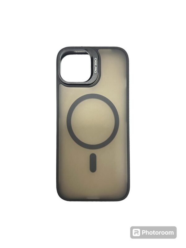Case magsafe negro protector de camara iphone 14