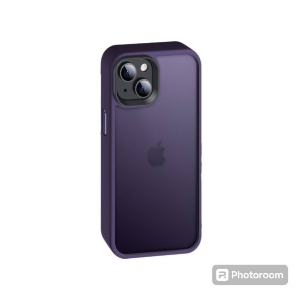 Silicone case morado oscuro iphone 15