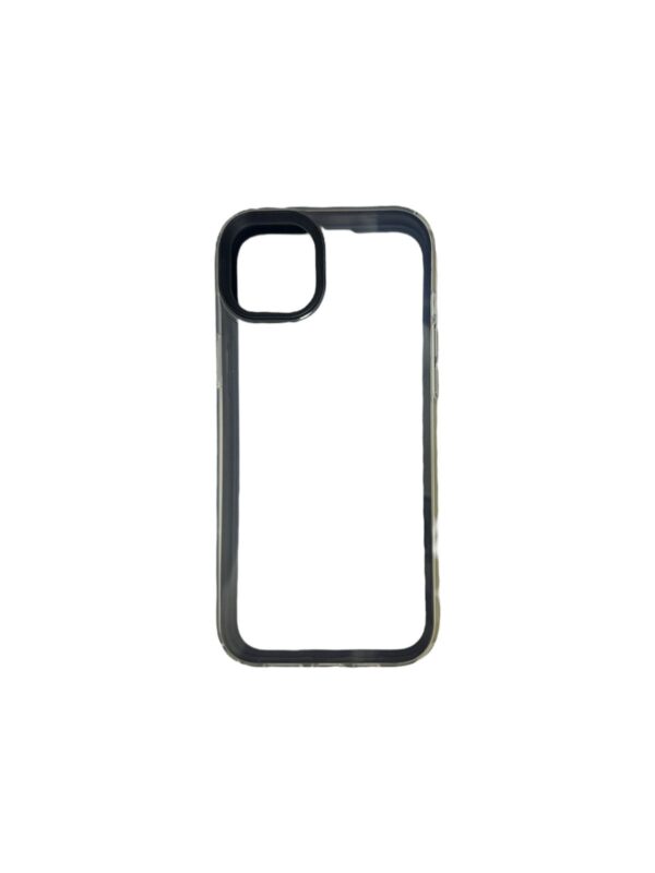 Case transparente con negro iphone 15 plus