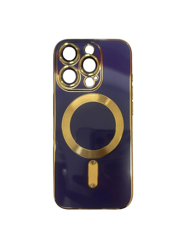 Case magsafe morado iphone 15 pro