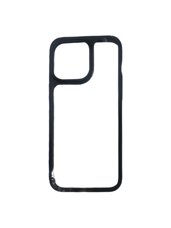 Case transparente con negro iphone 15 pro max