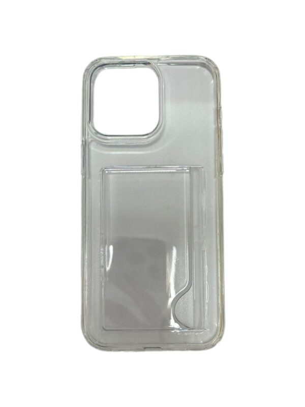 Case transparente con bolsillo iphone 15 pro max