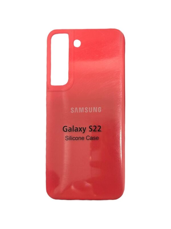 Silicone case naranja con fuccia galaxy samsung S22