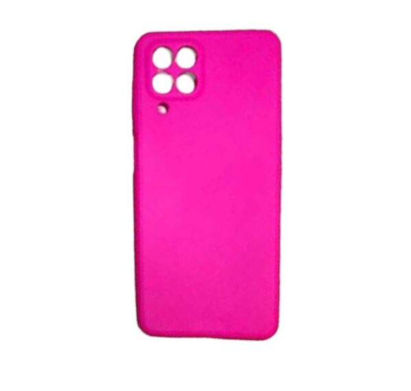 Silicone case fucsia fosforecente samsung galaxy A22 4G