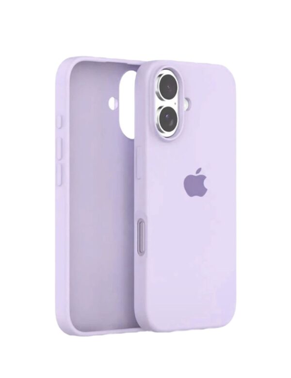 Silicone case lila iphone 16