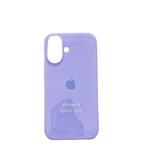 Silicone case lila2 iphone 16