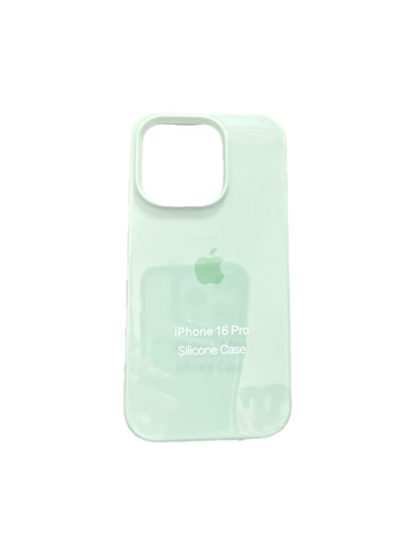 Silicone case verde pastel iphone 16 pro