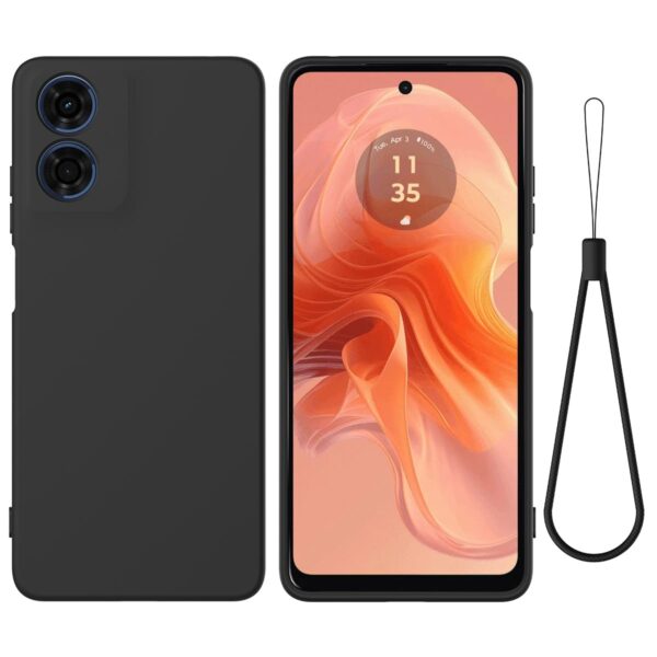 Silicone case negro moto G04
