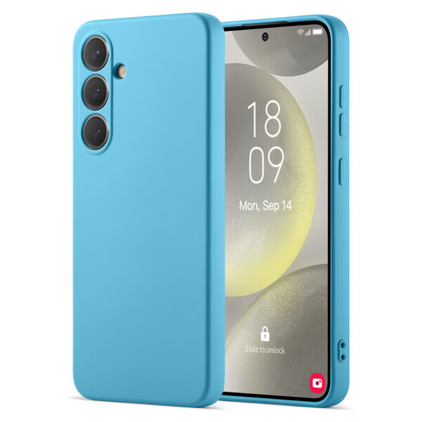 Silicone case azul agua marina samsung S24 FE