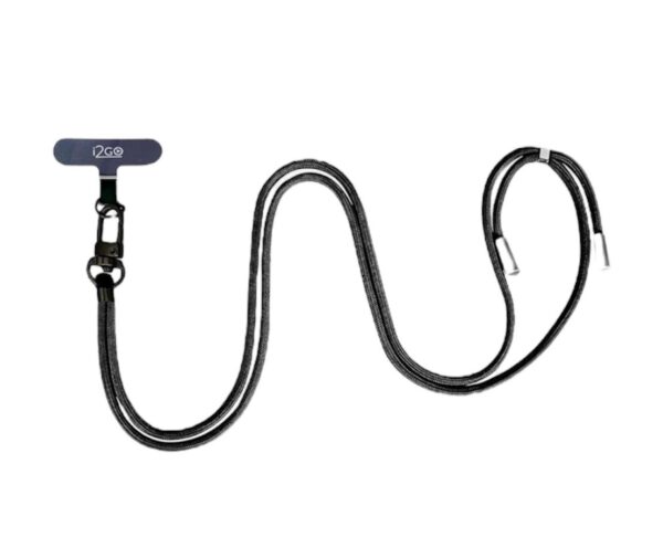 Cordón para cargar el celular negro